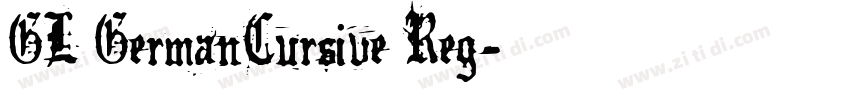 GL GermanCursive Reg字体转换